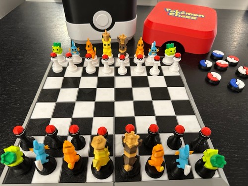 Pokémon schachset 3d - schachset,